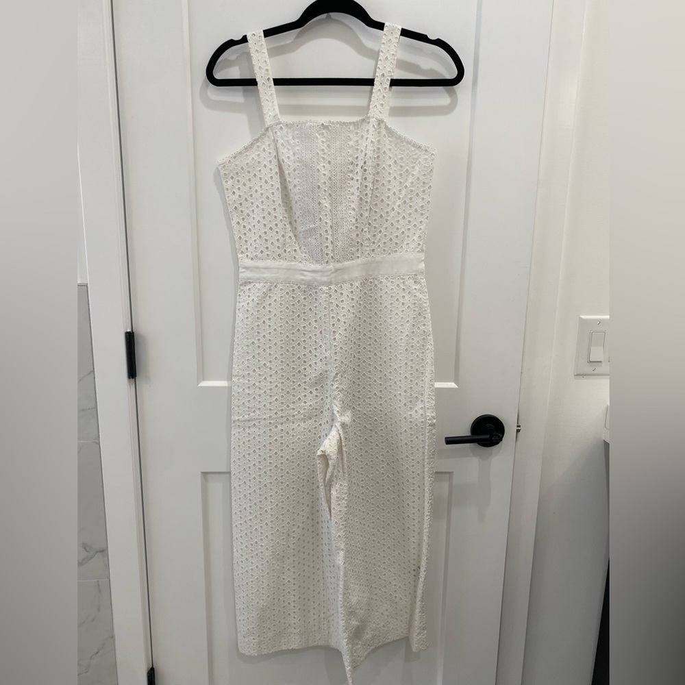 Banana Republic Pants & Jumpsuits Banana Republic White Eyelet Jumpsuit